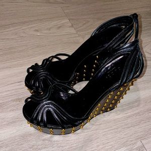 Gucci Studded Wedges